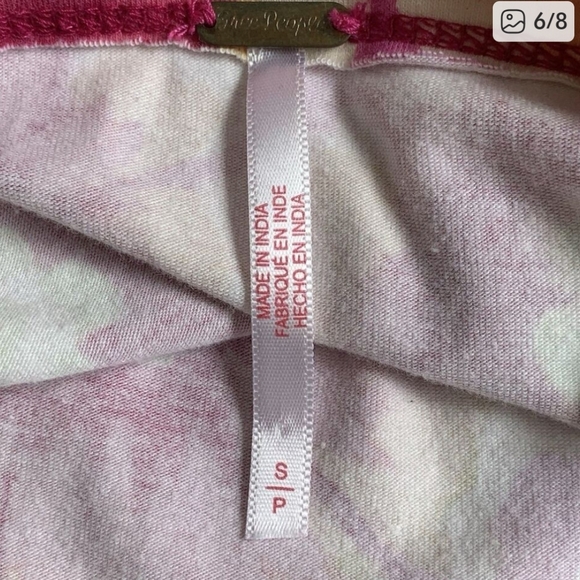 Free People Floral Cotton Top - Picture 6 of 8